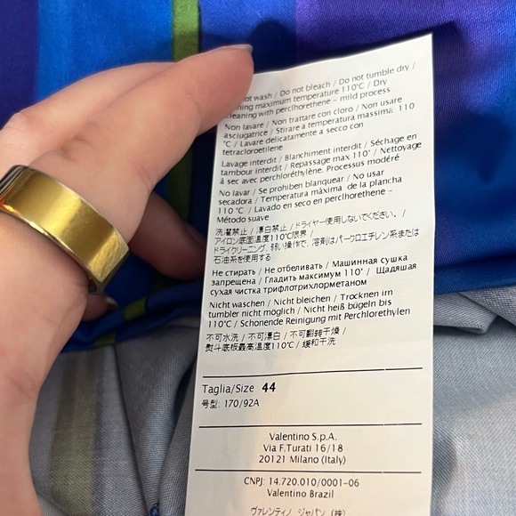 RED VALENTINO Multicolor Strapless Midi Dress — Size IT 44 (US ~8/10) - Picture 6 of 7